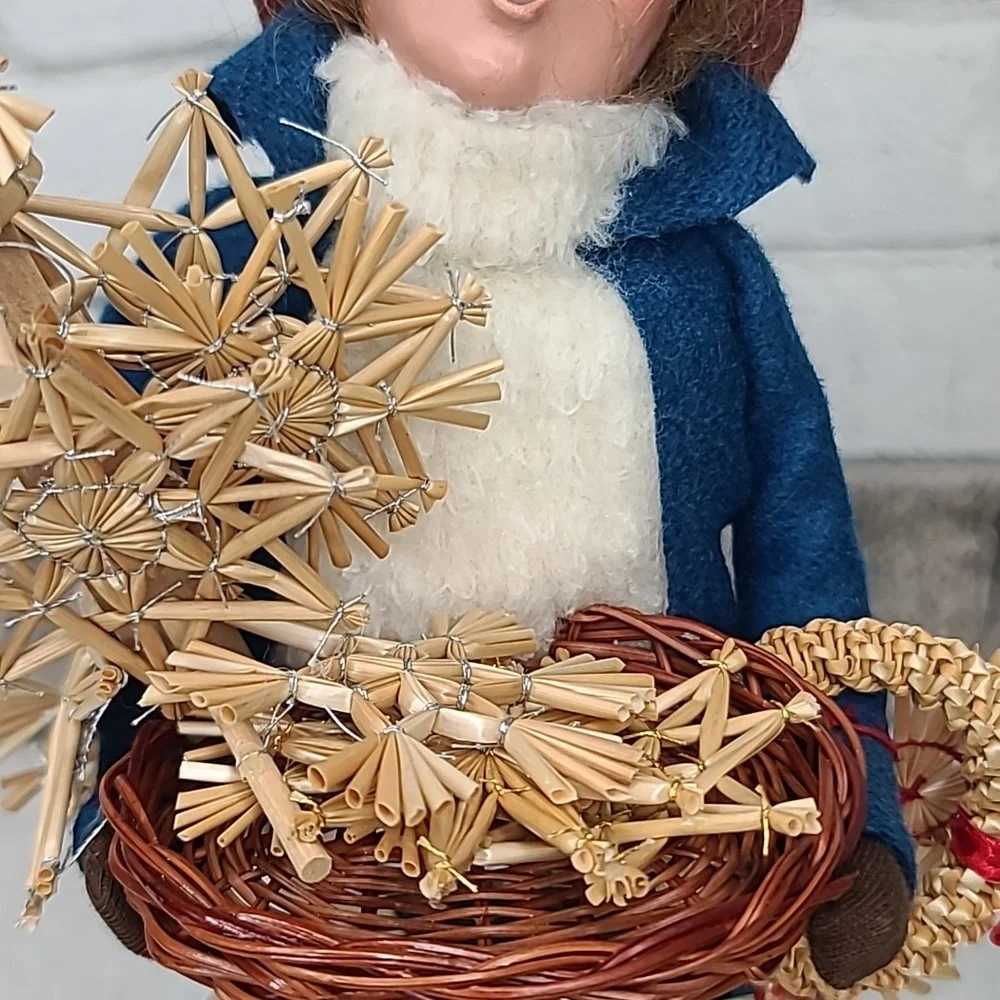 Byers' Choice Carolers Vintage 2006 Cries of London Series Straw Ornament Vendor
